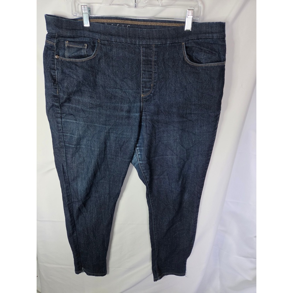 Basic Editions Classic Pull On Slim Fit Jeans